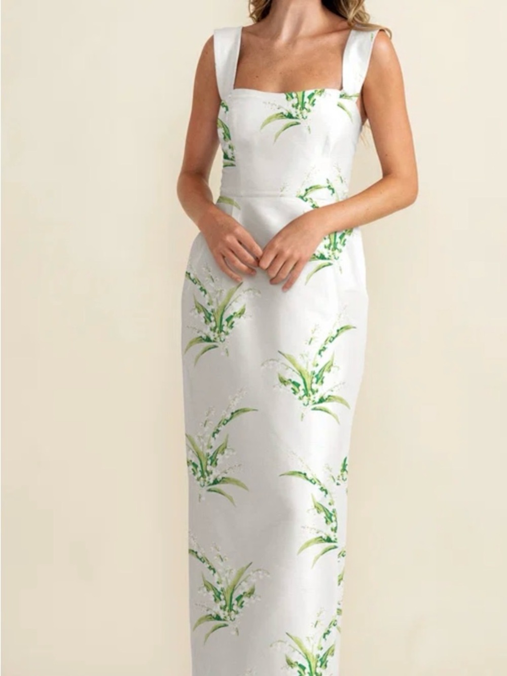 Beckett Lily of the Valley Jacquard White Dress